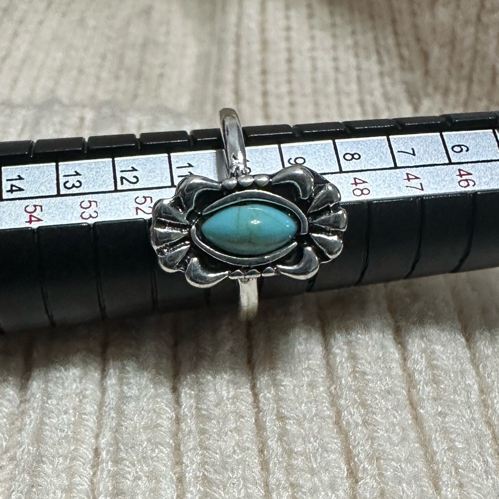 Turquoise silver ring - Picture 5 of 5